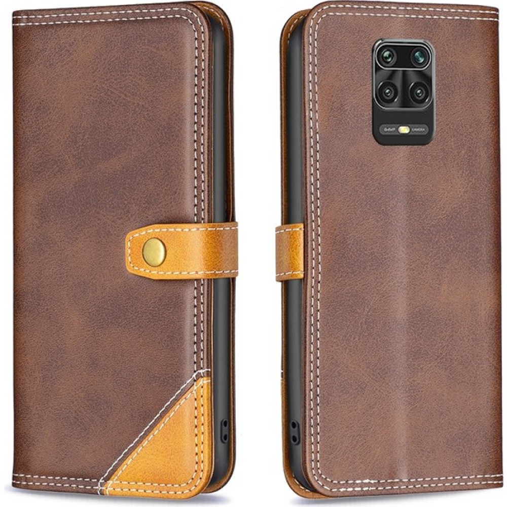 PLZ Shop Xiaomi Redmi Için Deri Kılıf Note 9 Pro Max Brown (Yurt Dışından) - Kahverengi - Redmi Note 9 Pro Cep Telefonu Kılıfı Fiyatı
