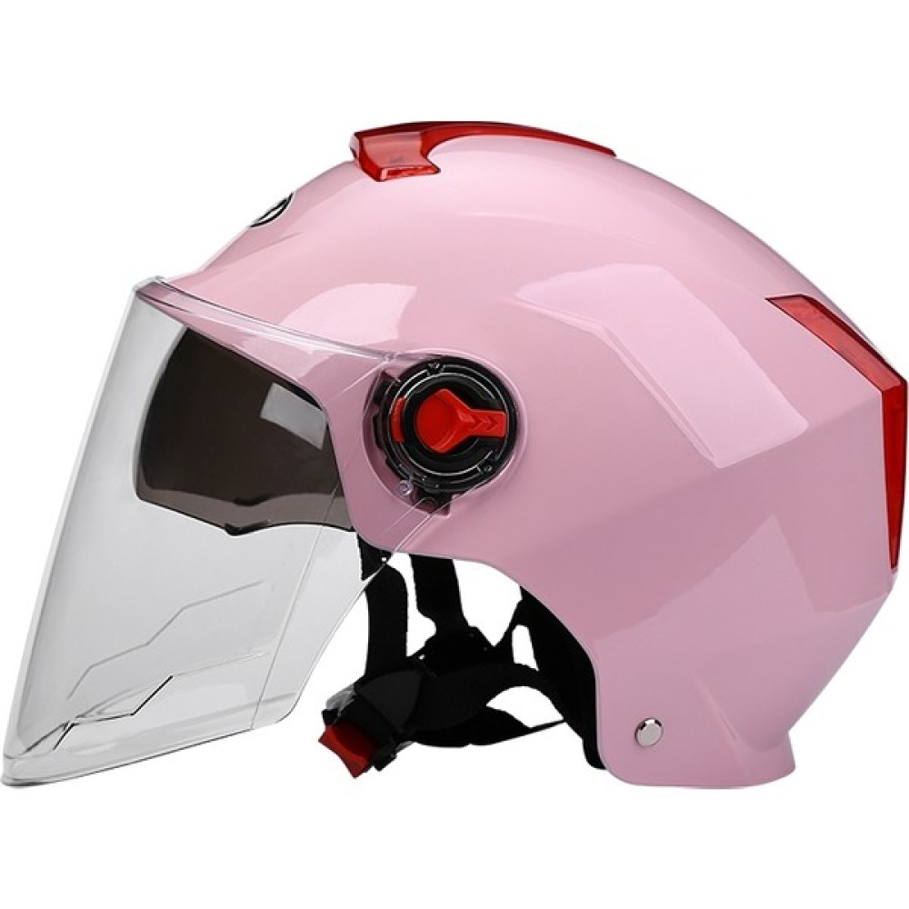 PLZ Shop Yaz Kaskı Şeffaf Uzun Lens Pembe 31 x 20 x 21.5 cm. (Yurt Dışından) - Standart Motorsiklet Kaskları Fiyatı