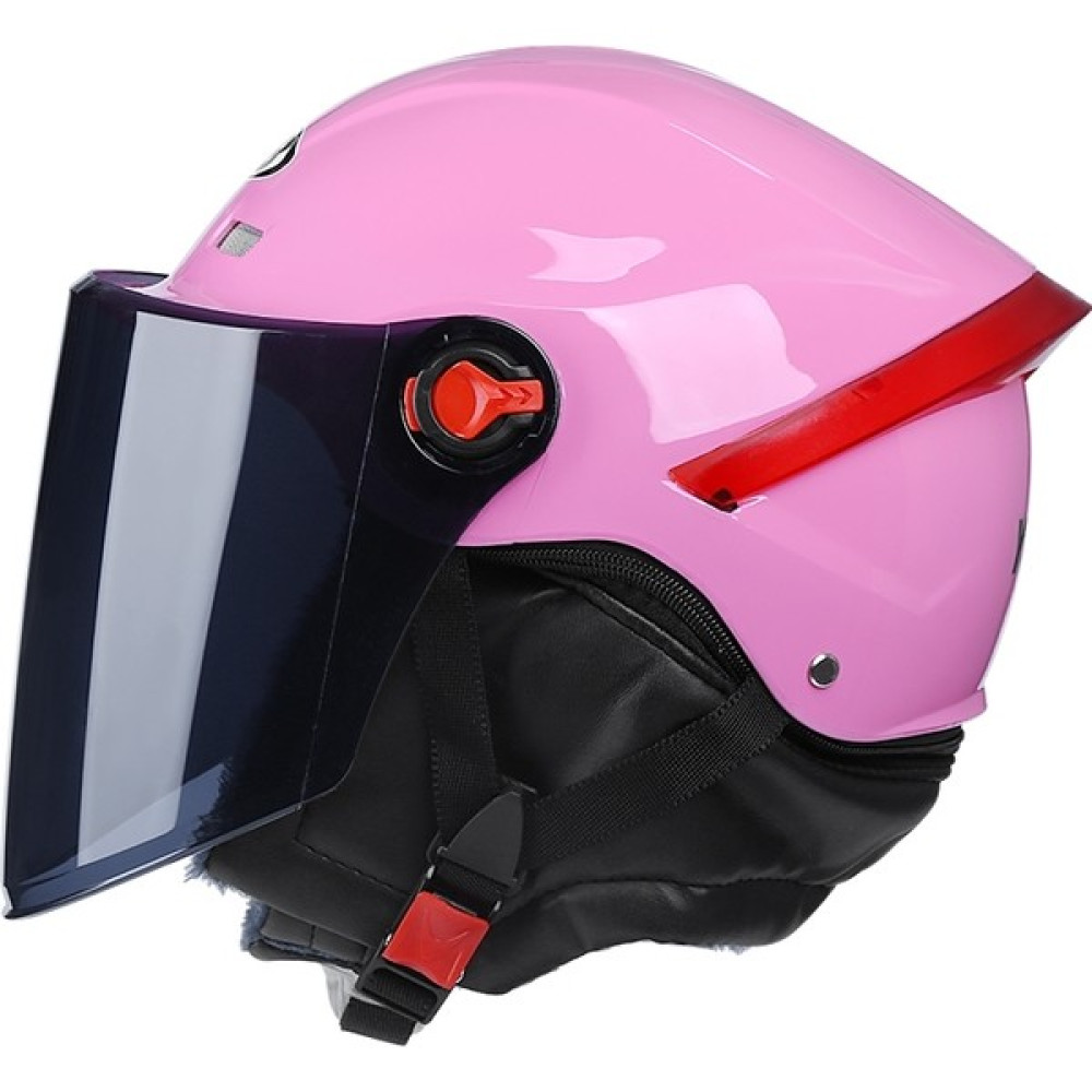 PLZ Shop Yetişkin Evrensel Kask Çay Renkli Lens Pembe 56 - 62 cm. (Yurt Dışından) - Standart Motorsiklet Kaskları Fiyatı