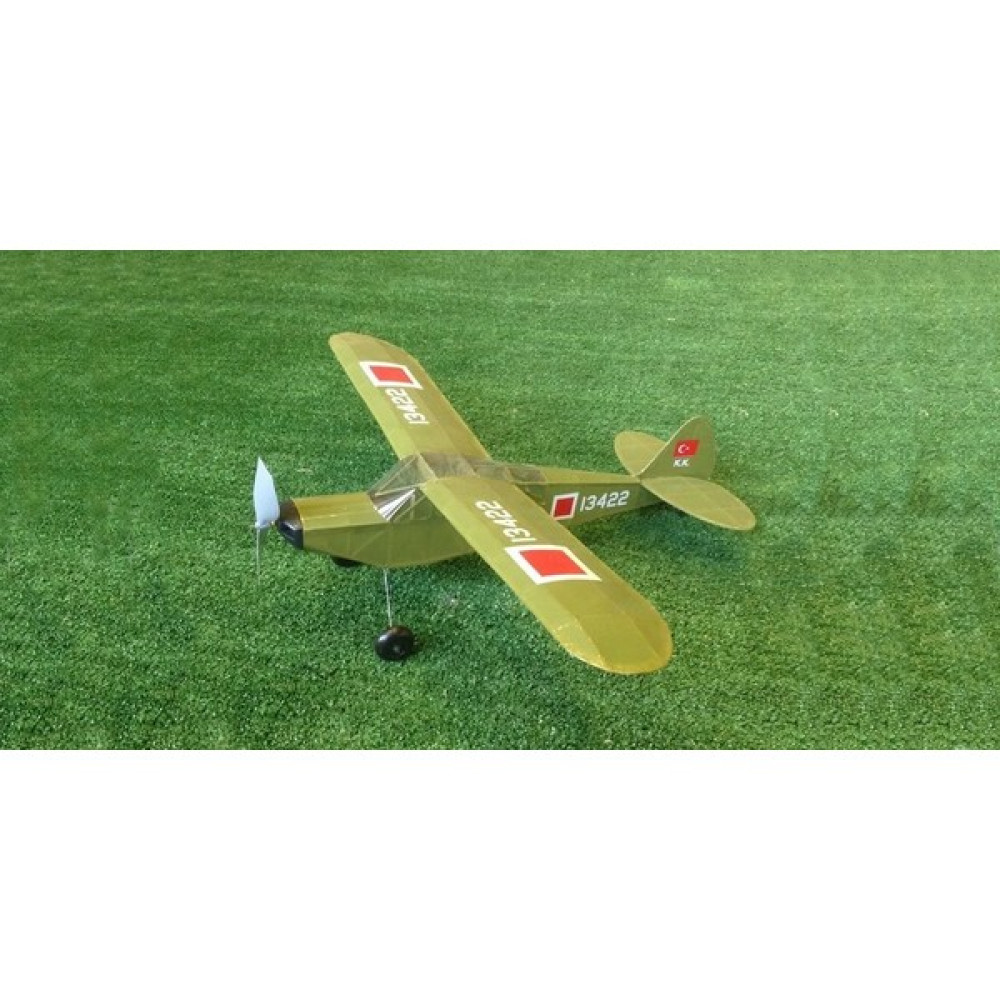 Pm Model 2009 Piper L-21B Topçu Keşif Uçağı, Lastik Motorlu Demonte Serbest Uçuş Modeli - Beyaz RC Araçlar ve Aksesuarları Fiyatı
