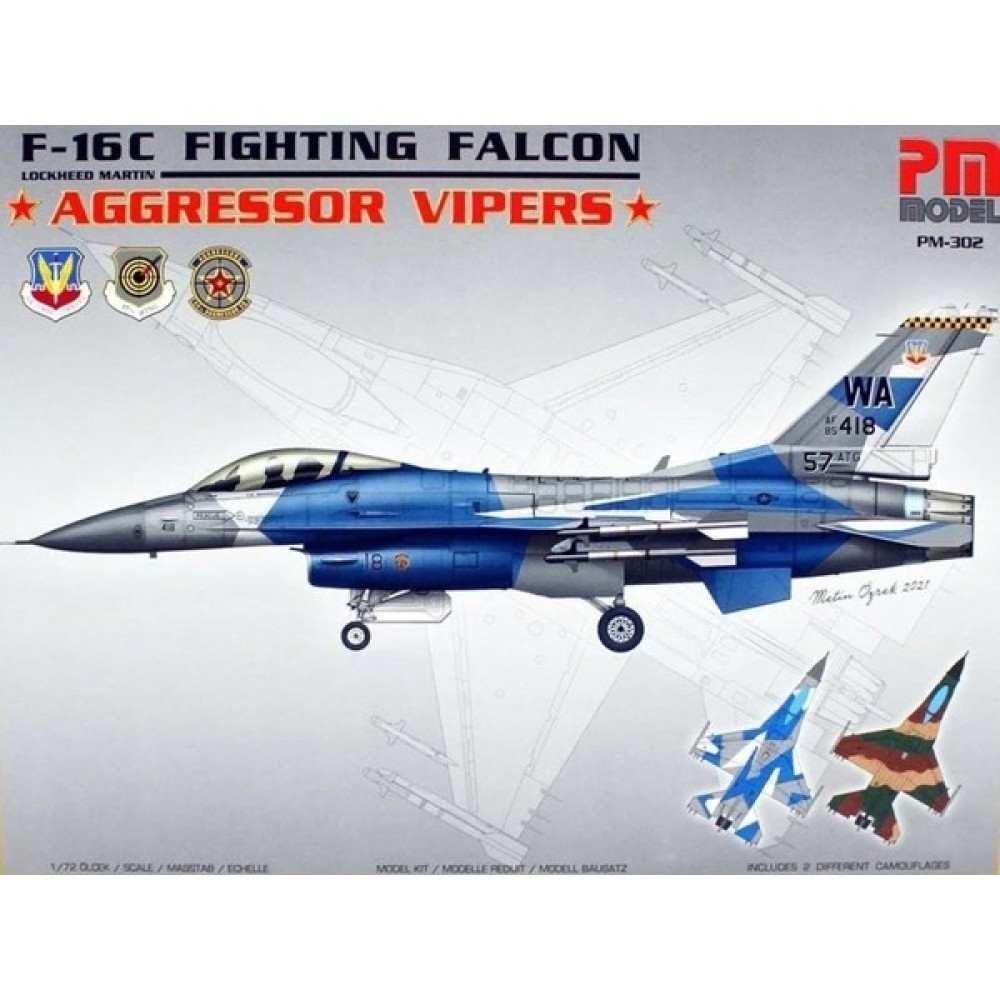 Pm Model F-16 C Aggressor Pm Model Montajlı Plastik Uçak Maket Kiti - Renkli Maket Fiyatı