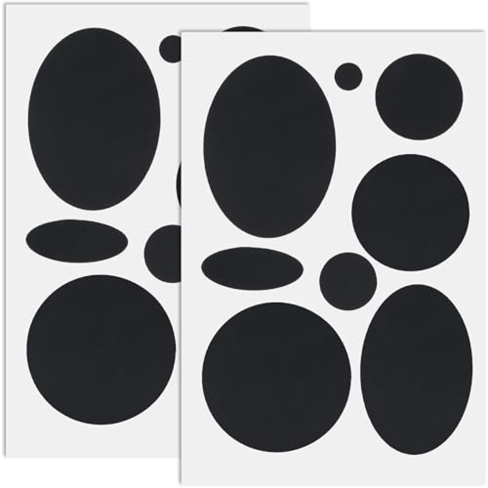 Pndeyo 16pcs Puffer Down Jacket Repair Patch Kit, Black Nylon Fabric Repair Patch Self Adhesive Waterproof Stick on Patches Tape for Coat Clothing Tent Sleeping Bags Ski Pants Holes Fixing Round