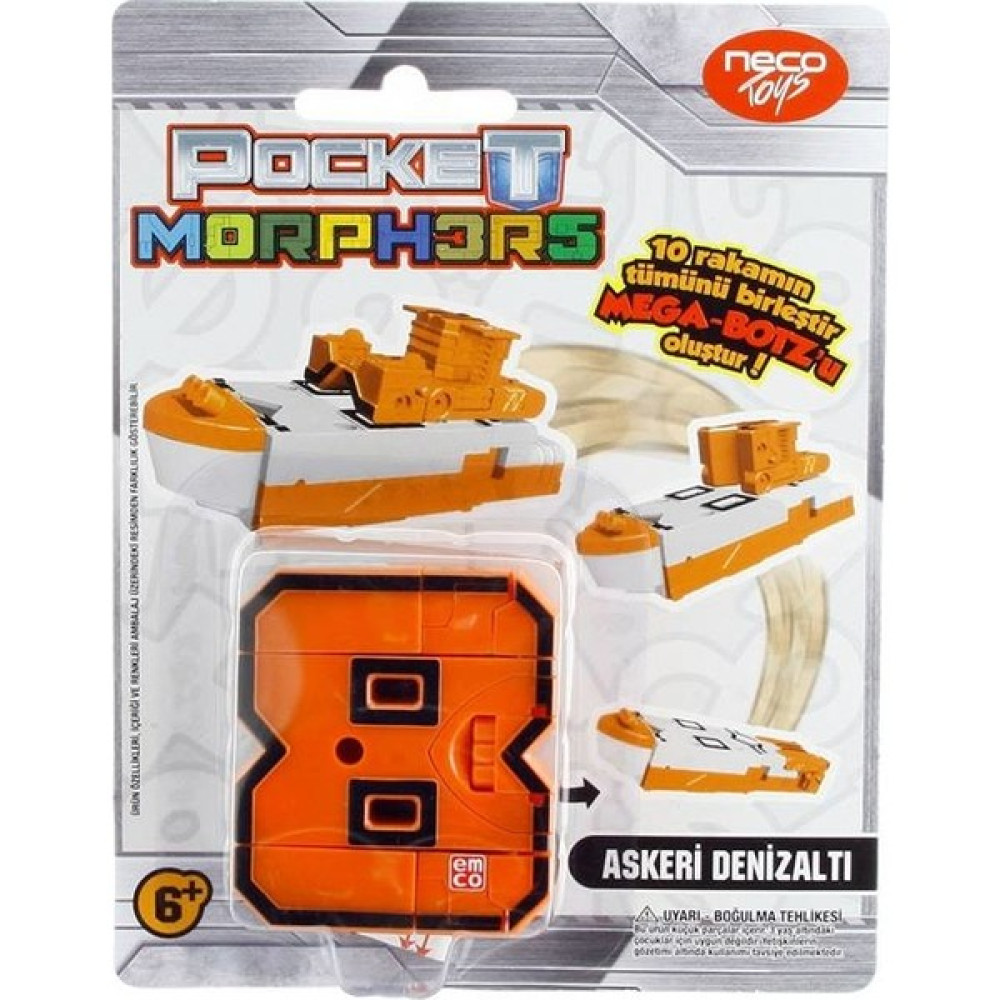 Pocket Morphers Dönüşebilen Numaralar No 8 Askeri Denizaltı Oyuncak Fiyatı