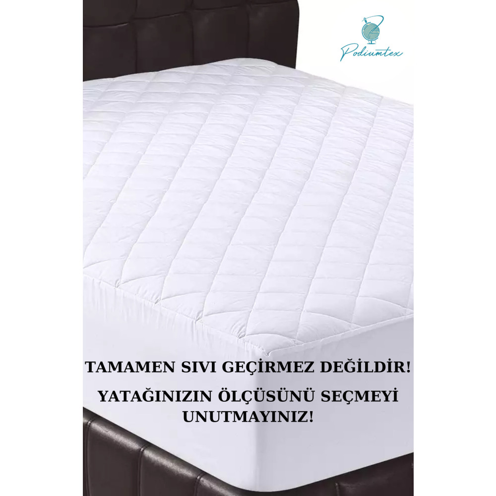 Podiumtex Kapitoneli Tek Kişilik Çift Kişilik Battal Boy Yatak Alezi-yatak Koruyucu 60 x 120 Beden Alez / Yatak Koruyucu Fiyatı