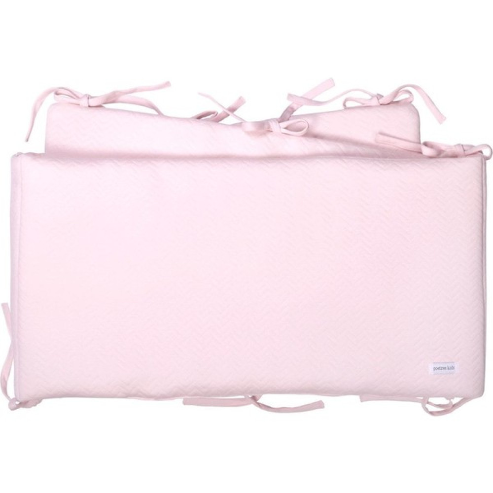 Poetree Kids Chevron Light Pink Bebek Yatak Kenarlığı Koruması Bariyer - Açık Pembe Bebek Yatak Bariyeri Fiyatı