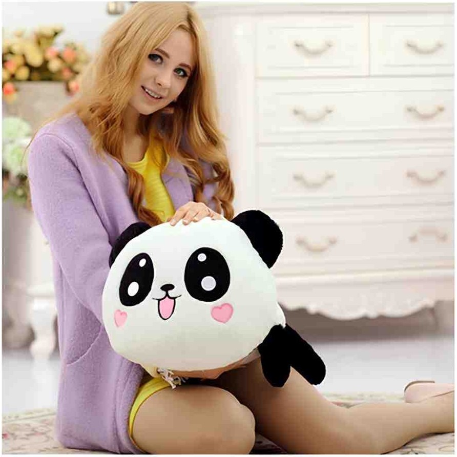 Pofuduk Panda Yastık Yumoş Peluş Ayıcık Sarılmalık Uyku Arkadaşı Dekoratif Hediyelik Eğlenceli Sūrpriz Tatlı Şirin Pandacık Yastık Kılıfı Fiyatı