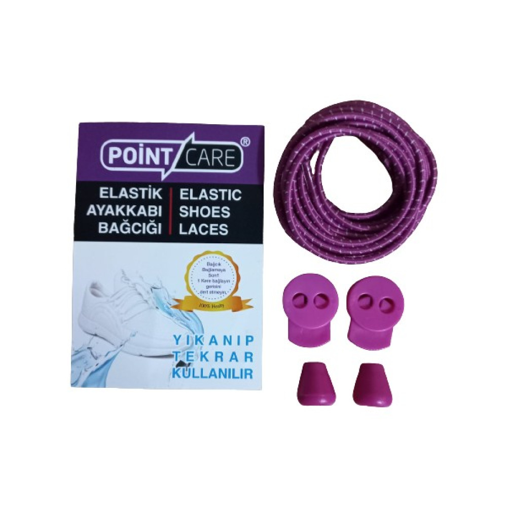Point Care Akıllı Kilitli Elastik Ayakkabı Bağcık 100 cm Kadın Ayakkabıları Fiyatı