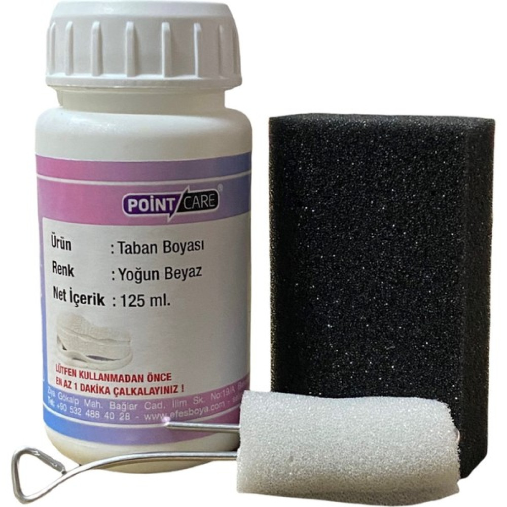 Point Care Beyaz Ayakkabı Taban Boyası, Spor Ayakkabı Taban Boyası 125 ml + Sünger Kadın Ayakkabıları Fiyatı