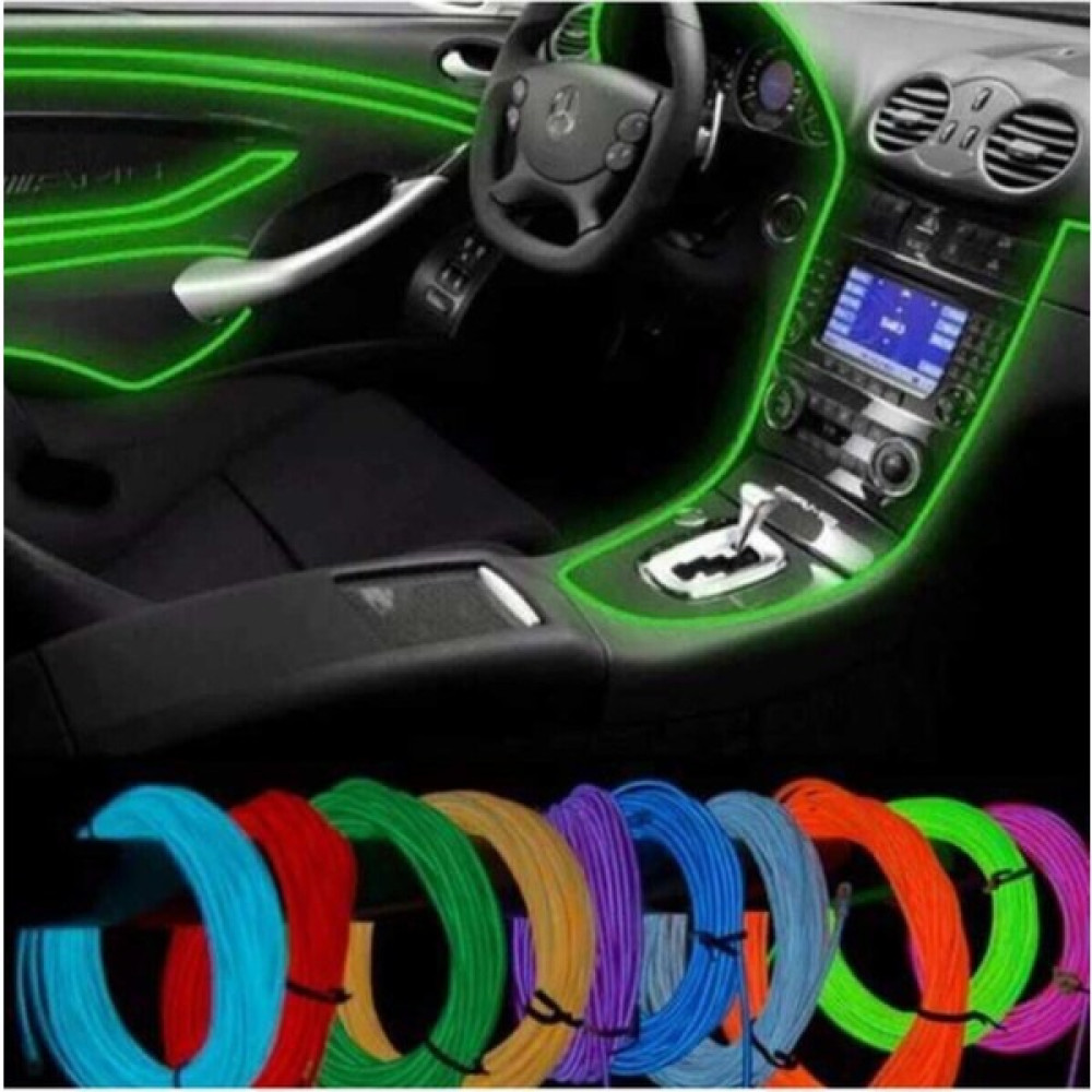 Point Marketing Ip Neon Buz Mavi Araç Içi LED Ambiyans Işıgı Torpido Ledi 2 Metre Oto Seyahat Ürünleri Fiyatı