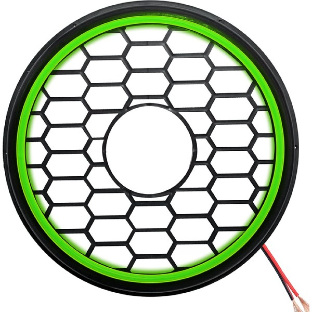Poke Ledli 30CM Bass Kapak 12V Poke PK-5603, Açık Yeşil Oto Hoparlörleri & SubWoofer Fiyatı