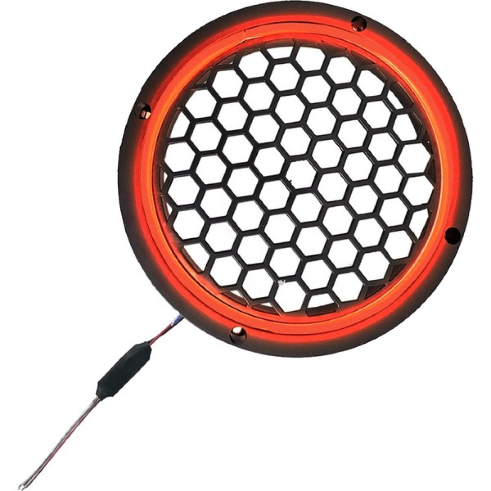 Poke Ledli Flaşörlü Hoparlör Kapak 16CM 1ADET 12V PK-5573, Kırmızı Oto Hoparlörleri & SubWoofer Fiyatı
