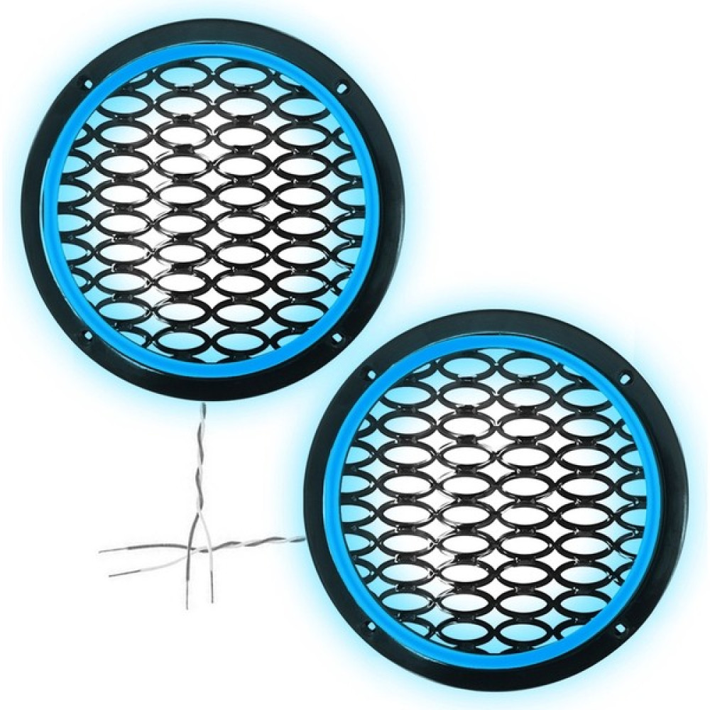 Poke Ledli Hoparlör Kapak 16CM 2ADET 12V PK-5050, Buz Mavi Oto Hoparlörleri & SubWoofer Fiyatı