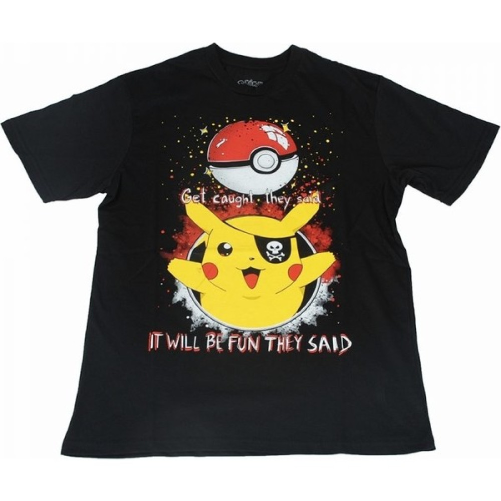 Pokemon It Will Be Fun Tişört Siyah Erkek T-shirt Fiyatı
