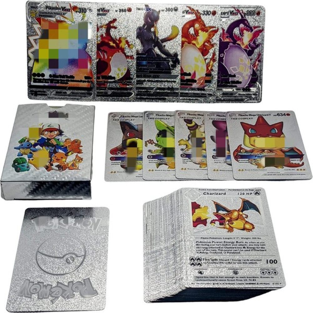 Pokemon Pokémon Ingilizce Versiyonu Gümüş Flash Kart Seti 55 Adet Sınırlı Sayıda Kart Oyuncak (Yurt Dışından) - Gri Oyun Takımları Fiyatı