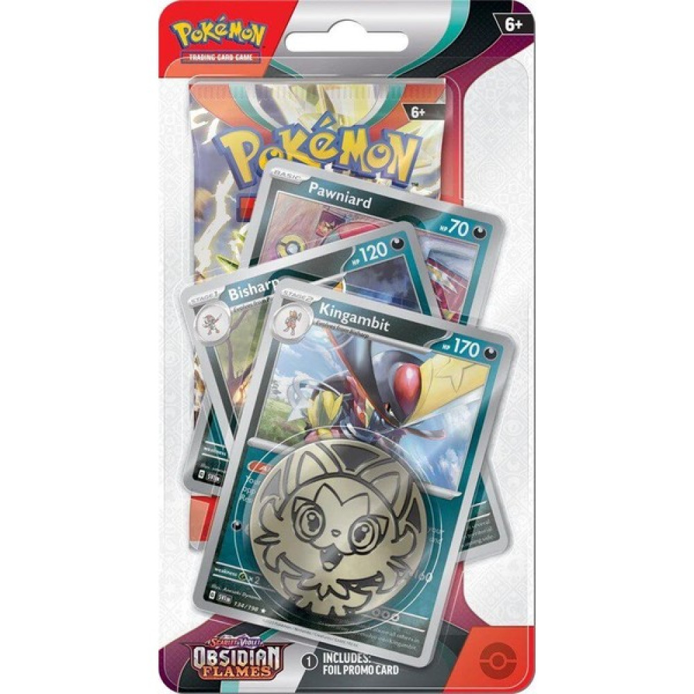 Pokemon Tcg Scarlet & Violet Obsidian Flames Premium Checklane Booster Paket + Kingambit Oyun Takımları Fiyatı
