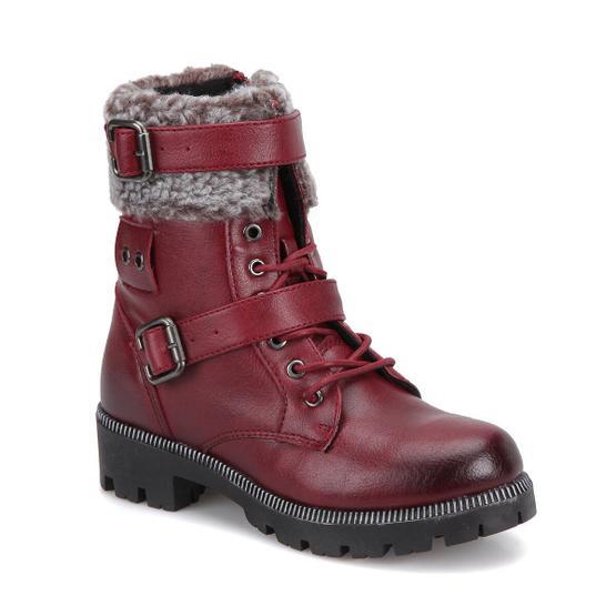 Polaris 72.508486.F Bordo Kız Çocuk Botu