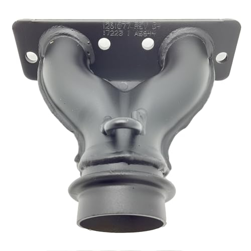 Polaris ATV Manifold, Twin, High Temp Powder Paint High Temp Powder Paint, Black, Genuine OEM Part 1261077-489, Qty 1