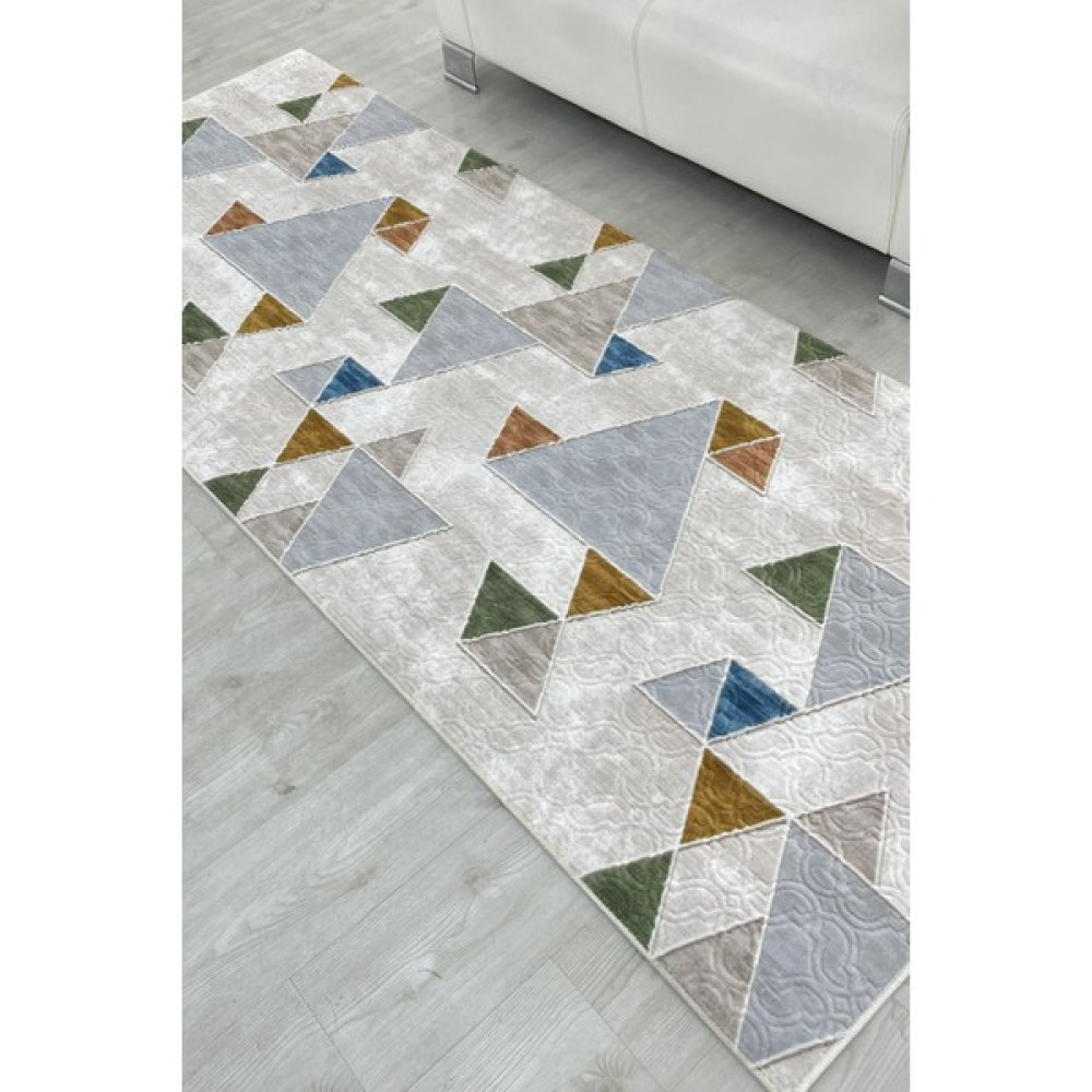 Polaris Halı Delüx Üstün Kalite Kaymaz Taban Yolluk Halı DLX7003 - Gri - 100 x 250 cm Yolluk Fiyatı