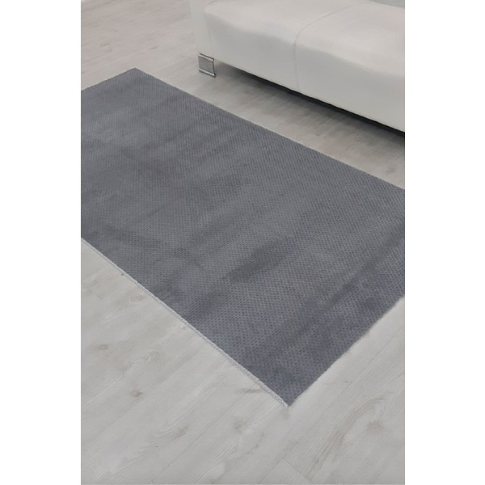 Polaris Halı Kaymaz Tabanlı Petek Dokulu Kabartmalı Yolluk Halı - Antrasit - 150 x 200 cm Yolluk Fiyatı