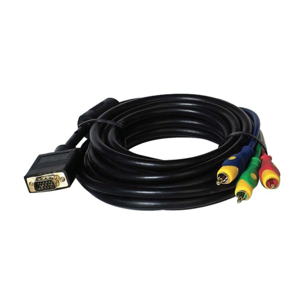 Polaxtor Kablo Vga 3Rca 1.5Mt Yuvarlak Görüntü Kablosu Fiyatı