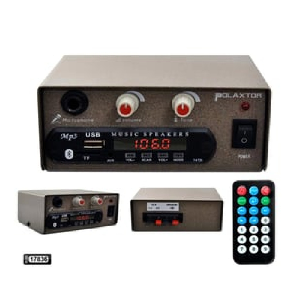 Polaxtor Pazarcı Anfisi 12v 50 Watt Bluetooth Usb Sd Fm Ev Sinema Ses Sistemi Fiyatı