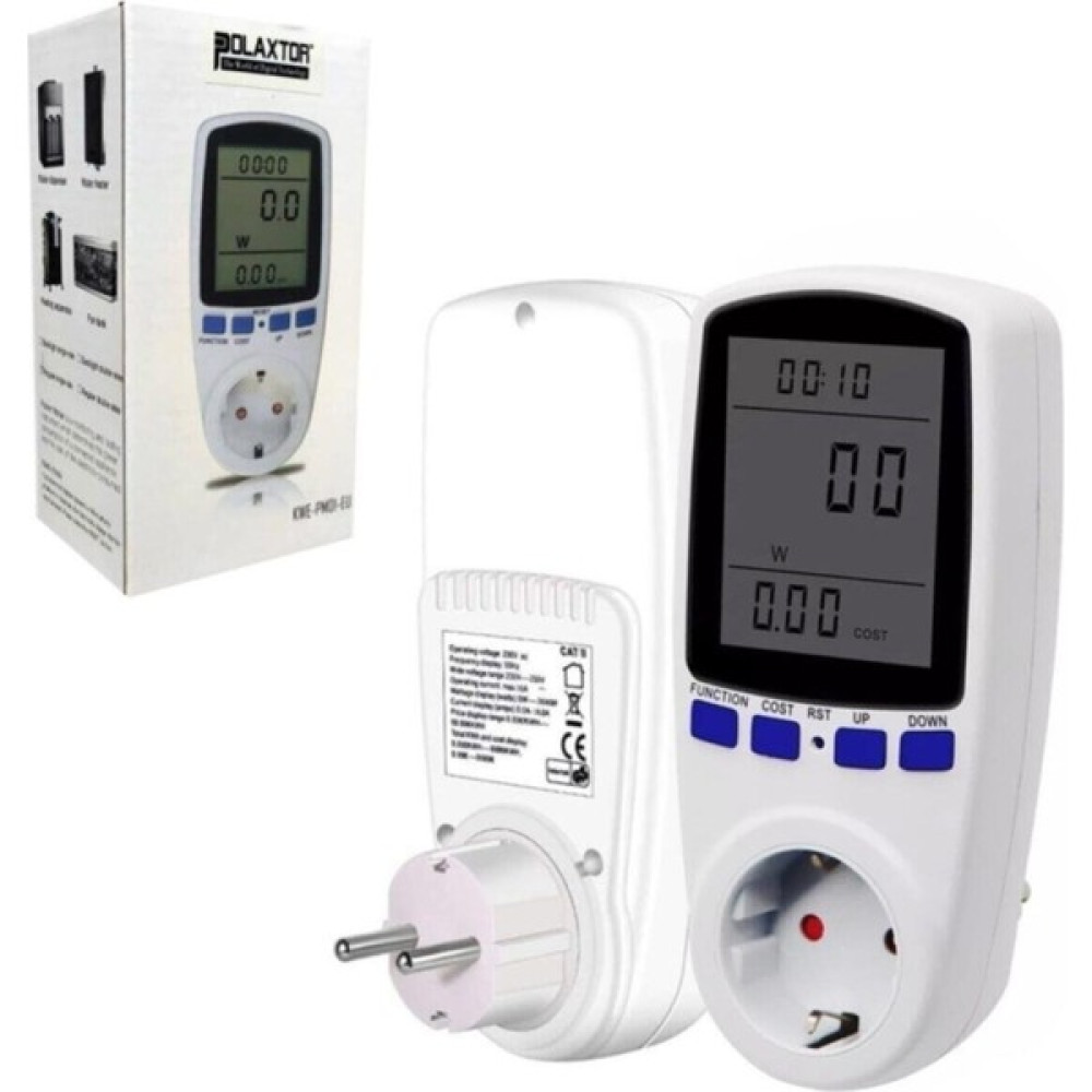 Polaxtor Wattmetre 230V 3680W 16A Enerji Ölçer PLX-15366 Diğer Test ve Ölçüm Cihazları Fiyatı