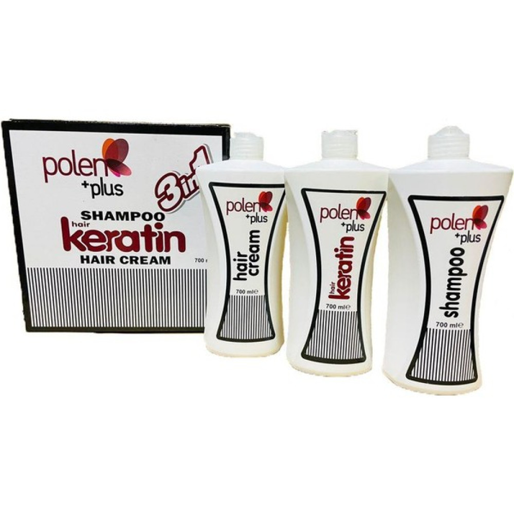 Polenplus Brezilya Fönü 3'lü Set - Şampuan + Saç Kremi + Keratin - yok Saç Bakım Maskeleri & Serumlar & Spreyler Fiyatı