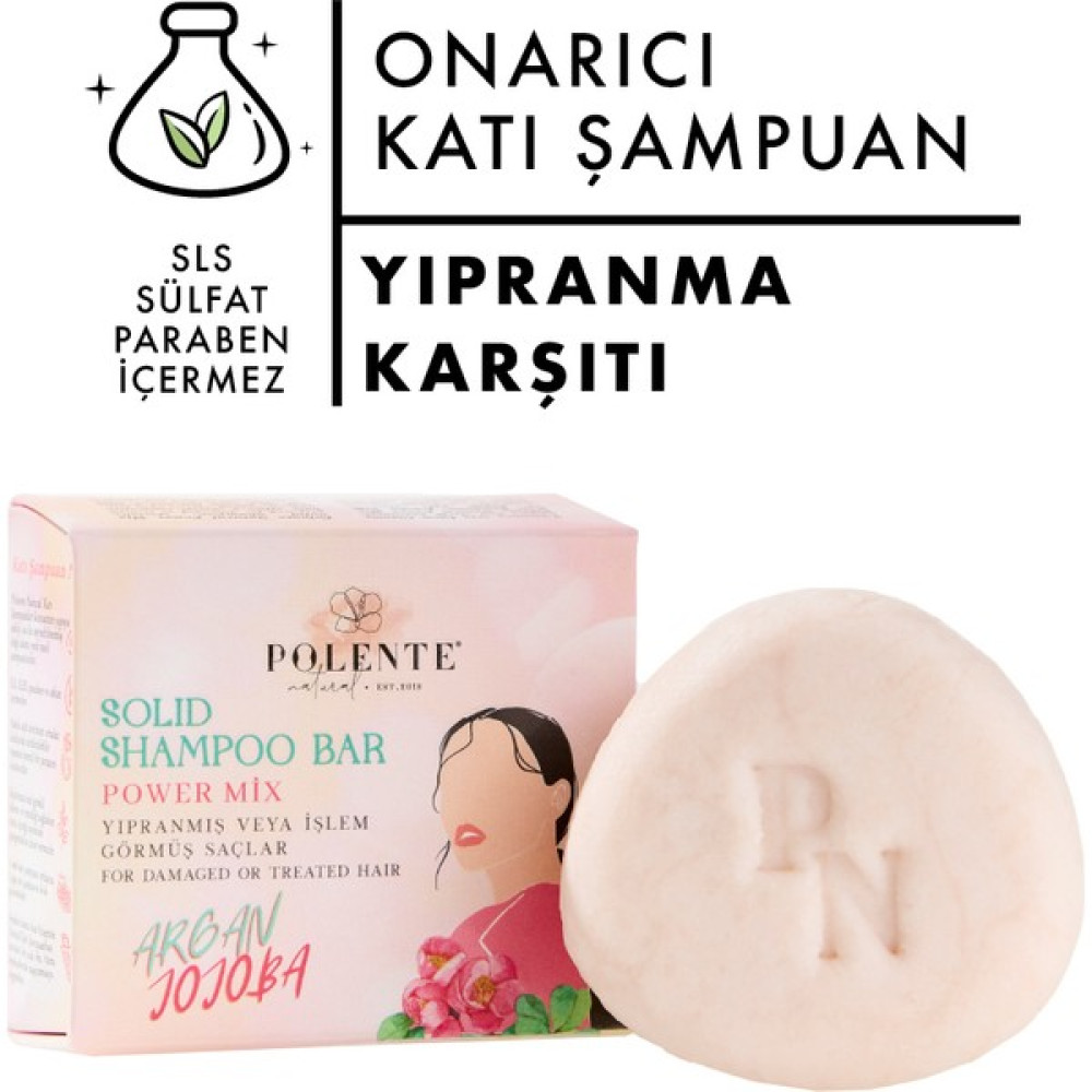 Polente Natural Onarıcı-Besleyici Katı Şampuan/ Yıpranmış-işlem Görmüş Saçlar Özel Bakım Şampuan ve Saç Kremi Fiyatı