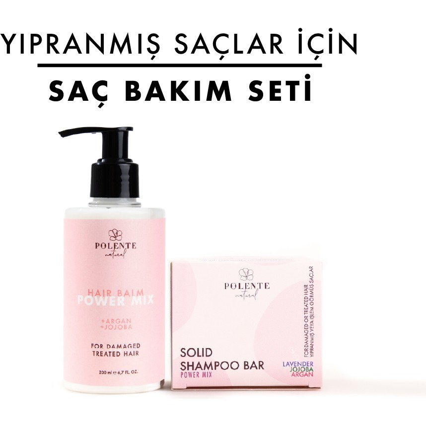 Polente Natural Yıpranmış Saçlar İçin Bakım Seti Saç Bakım Maskeleri & Serumlar & Spreyler Fiyatı