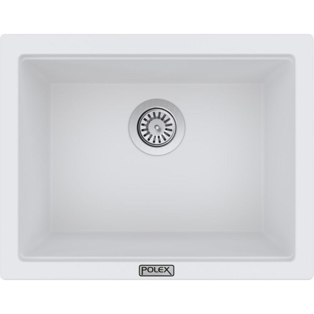 POLEX Cristalüx Granit Evye P-09 Beyaz Tezgah Altı Ve Tezgah Üstü Kare Mutfak Evyesi 55,5x43,5cm Oto Boyaları Fiyatı