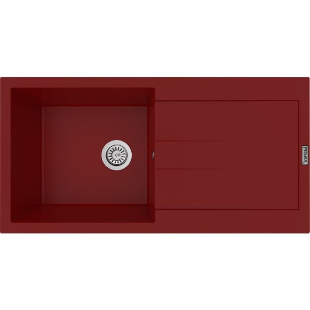 POLEX Cristalüx Granit Evye P-X1 Bordo Tezgah Altı Ve Tezgah Üstü Mutfak Evyesi 98x49,5cm Oto Boyaları Fiyatı
