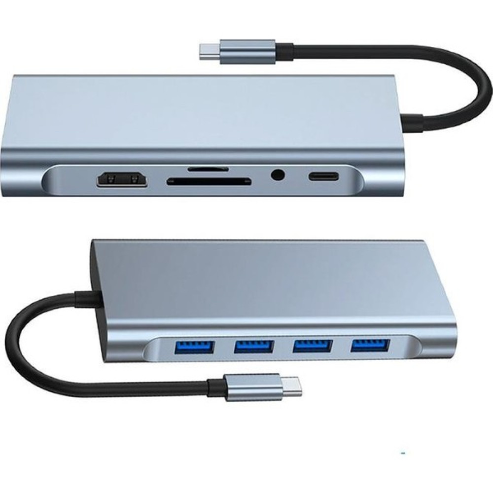 Polham 100W Multifonksiyonel 11IN1 Type-C Dönüştürücü, 3x Usb, 1x Pd Type C, 1x RJ45, 1x Hdmi,1x VGA - Gri Bilgisayar Çevirici ve Adaptörü Fiyatı