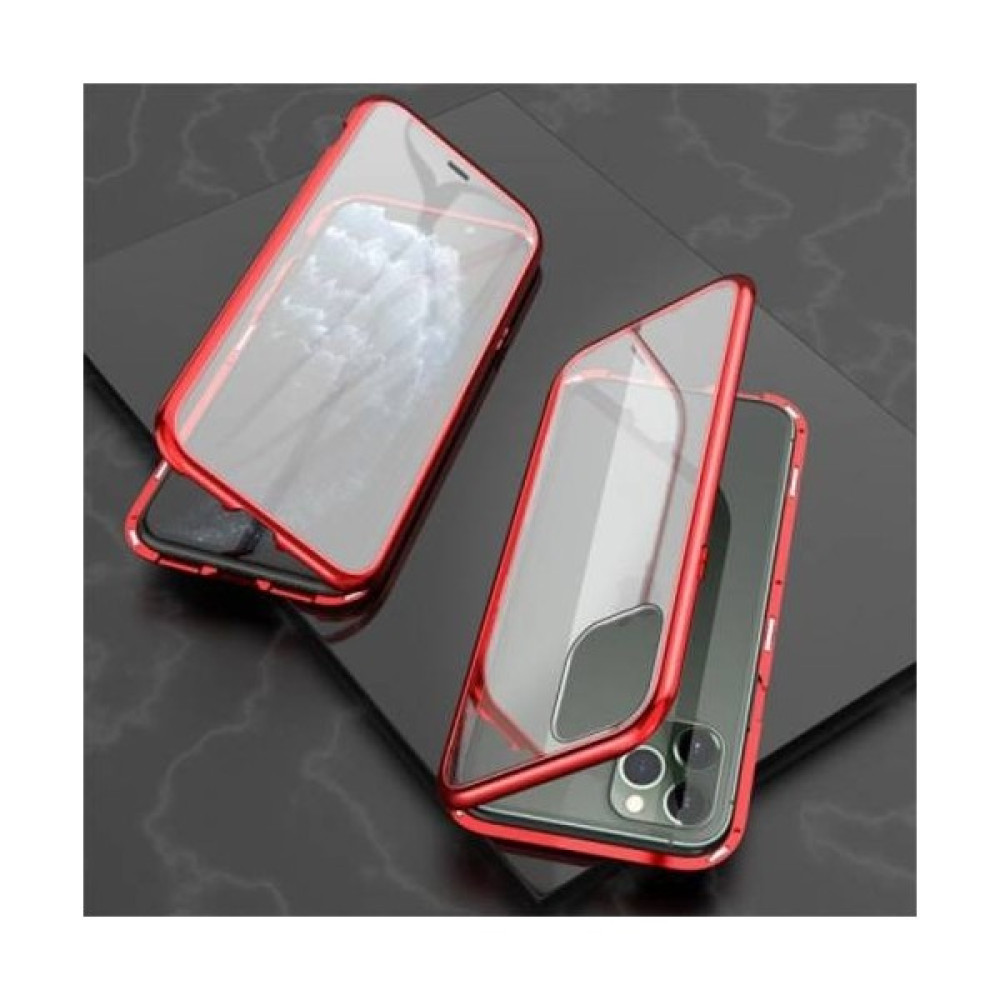 Polham Iphone 11 Pro Manyetik Mıknatıslı Kılıf ve Ekran Koruyucu Iphone 11 Pro Kılıf Kırılmaz 2in1 - Kırmızı Cep Telefonu Kılıfı Fiyatı