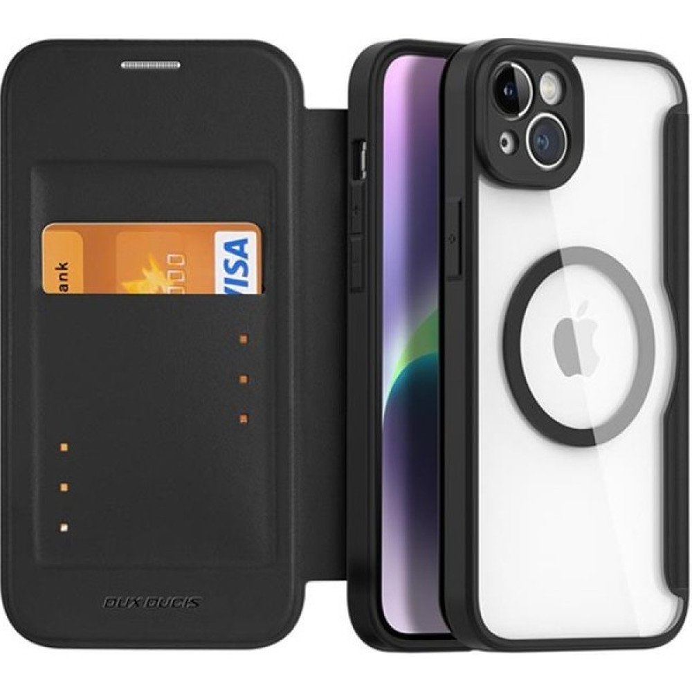 Polham Manyetik Kapaklı Kartlıklı Magsafeli iPhone 14 Plus KILIF,360 Derece Ful Korumalı Cüzdan Kılıf - Bej Cep Telefonu Kılıfı Fiyatı