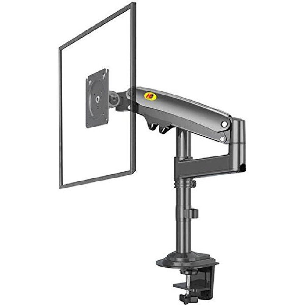 Polham Nb H100 Amortisörlü 22 -35INÇ Monitör Tutucu, Ayarlanabilir Kablo Kanallı Monitör Tutucu - Siyah Monitör Aksesuarları Fiyatı