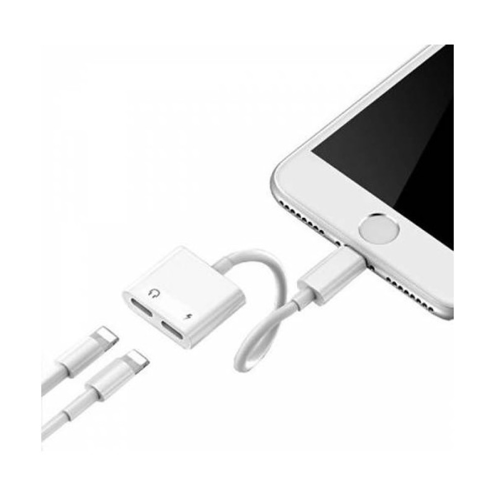 Polhammobile Ipad Iphone Şarj Çoğaltıcı Dönüştürücü Iphone 11 Pro x Xs Xr 7 8 Plus Şarj Müzik ve Şarj Aynı Anda - Beyaz Cep Telefonu Kablosu Fiyatı