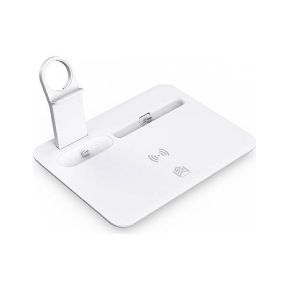 Polhammobile Masaüstü 4in1 15W Kablosuz Şarj Standı Apple iPhone+Iwatch+Airpods Pro Wireless Şarj Beyaz Cep Telefonu Şarj Cihazı Fiyatı