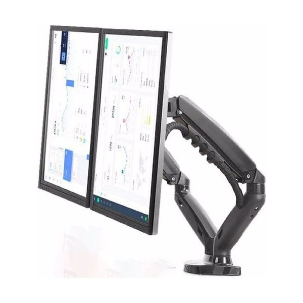 Polhammobile North Bayou F160 Çift Kol Amortisörlü 17"-30" Masaüstü Monitör Tutucu, Çift Monitör Destekli Masaüstü Stand Monitör Aksesuarları Fiyatı
