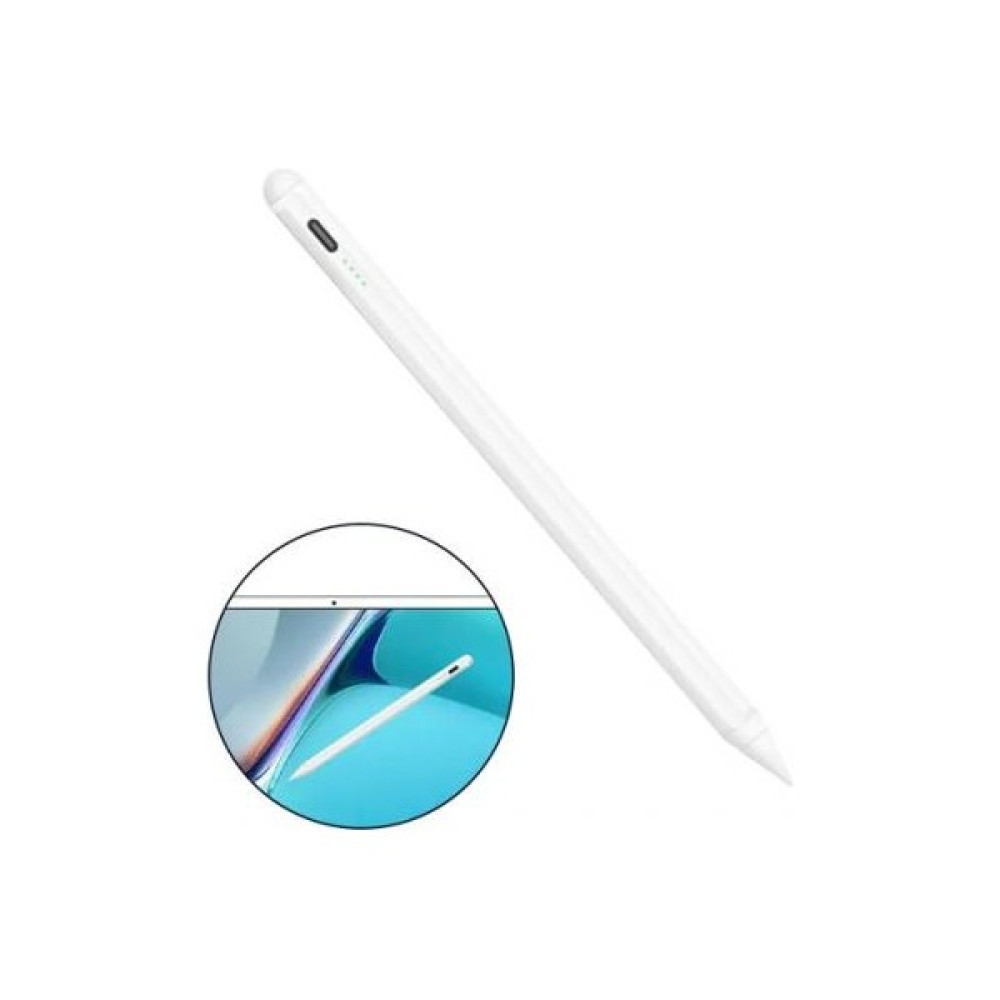 Polhammobile Polham 100MAH Şarjlı Universal Ios ve Android Uyumlu Dokunmatik Stylus Kalem, Telefon Tablet Kalemi - Beyaz Tablet Aksesuarı Fiyatı