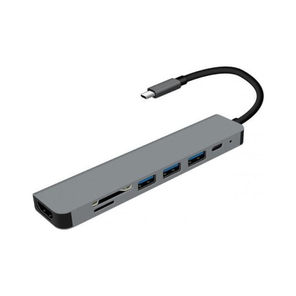 Polhammobile Polham 60W 7in1 Type C To 3x Usb, 1x 4K 30Hz Hdmi, 1x Tf-Sd Kart ve 1x Pd Type C Çoğaltıcı Adaptör Hub Bilgisayar Çevirici ve Adaptörü Fiyatı