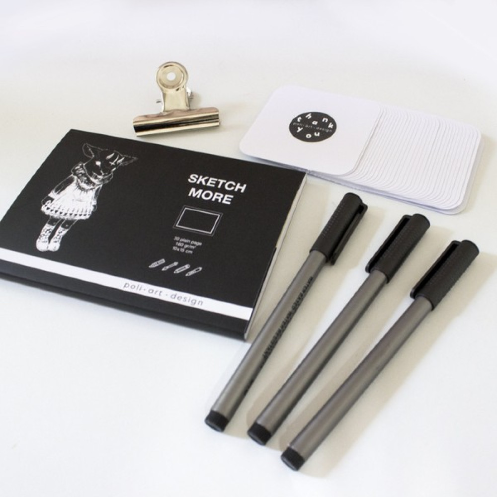 Poli Art Design Inktober Set 4 (Marker ve Grafik Için) 3'lü+2 Hediye Defter & Kağıt Ürünleri Fiyatı
