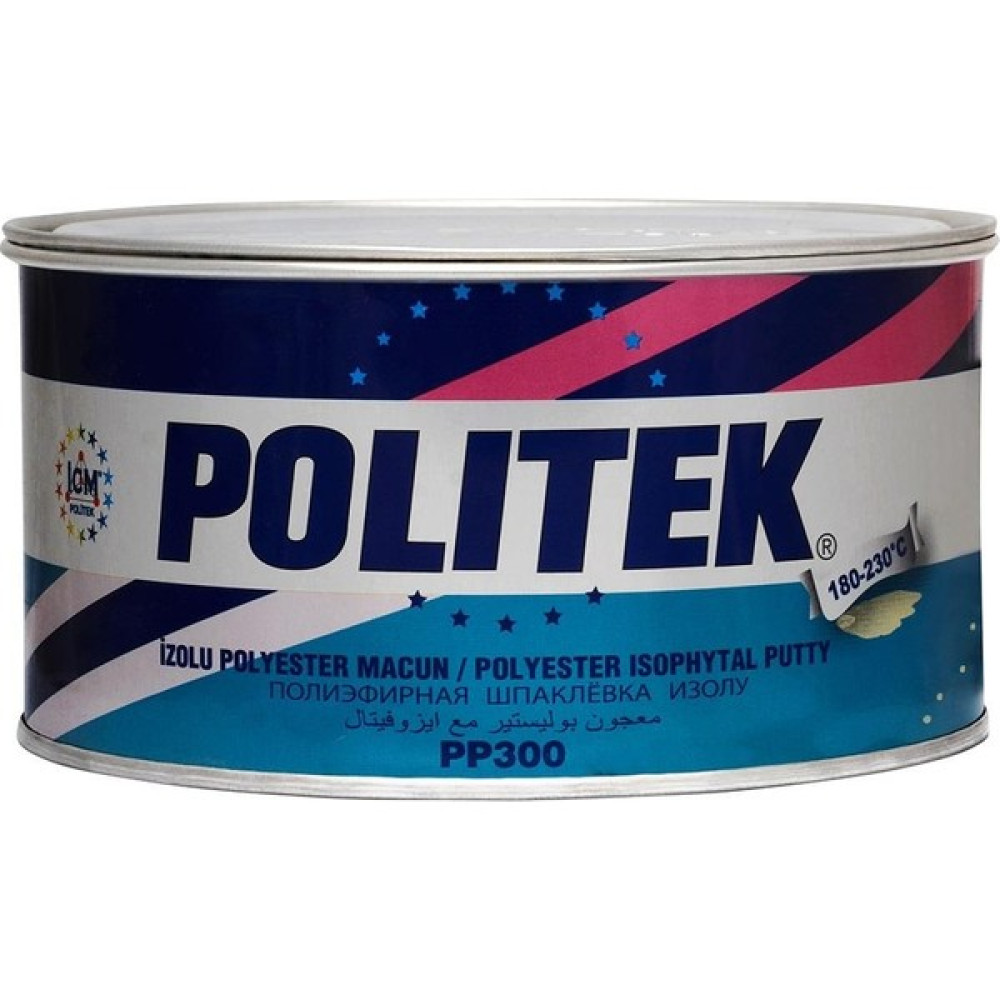 Politek Isıya Dayanıklı Izolu Polyester Macun 1800 Gr. - PP300 - Isıya Dayanıklı Polyester Macun - Gri Oto Bakım & Temizlik Ürünleri Fiyatı
