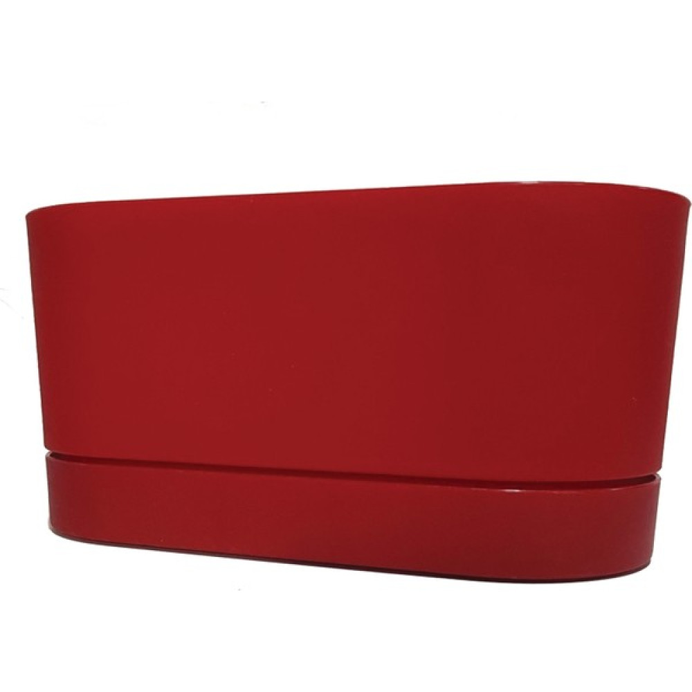 Poliwork Begonya Tabaklı Balkon Saksısı 30 cm 5,5 lt - Bordo Saksı ve Aksesuarları Fiyatı