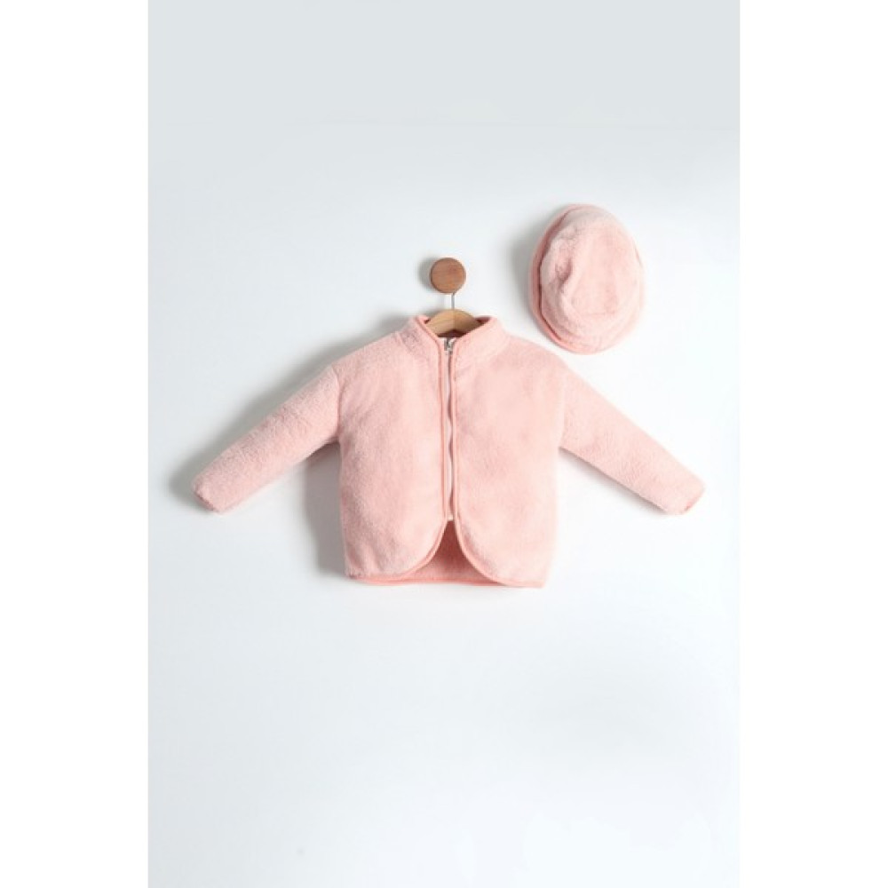 Pollito Unisex Çocuk Fermuarlı Peluş Hırka ve Şapka 2'li Takım Erkek Hırkalar Fiyatı