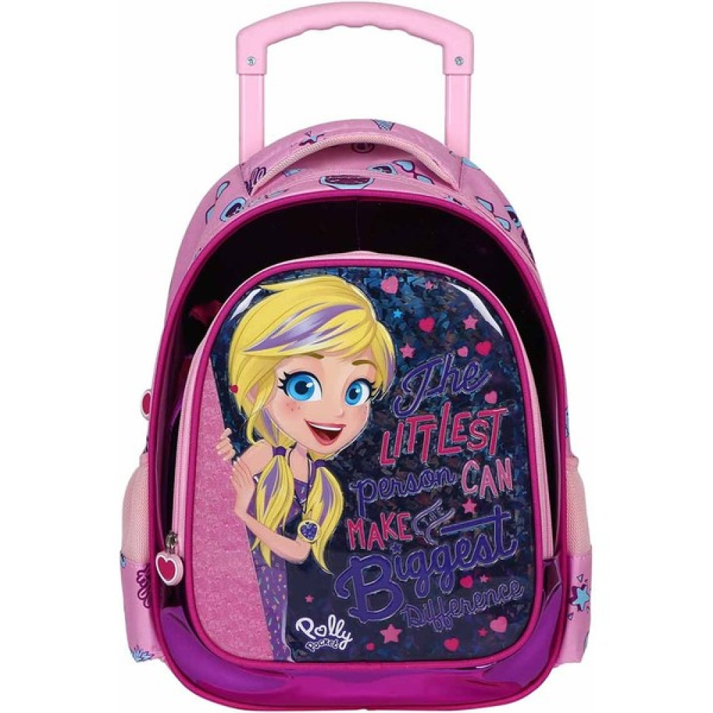 Polly Pocket Çekçekli Okul Çantası 21480 - Pembe Okul Çantası Fiyatı