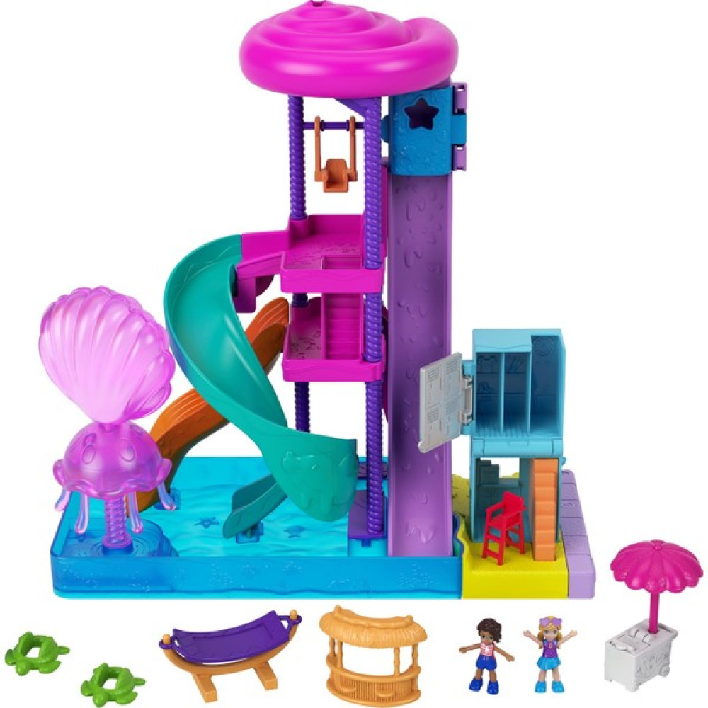Polly Pocket Pollyville Kaydıraklı Su Parkı GNG65 Oyun Seti Fiyatı