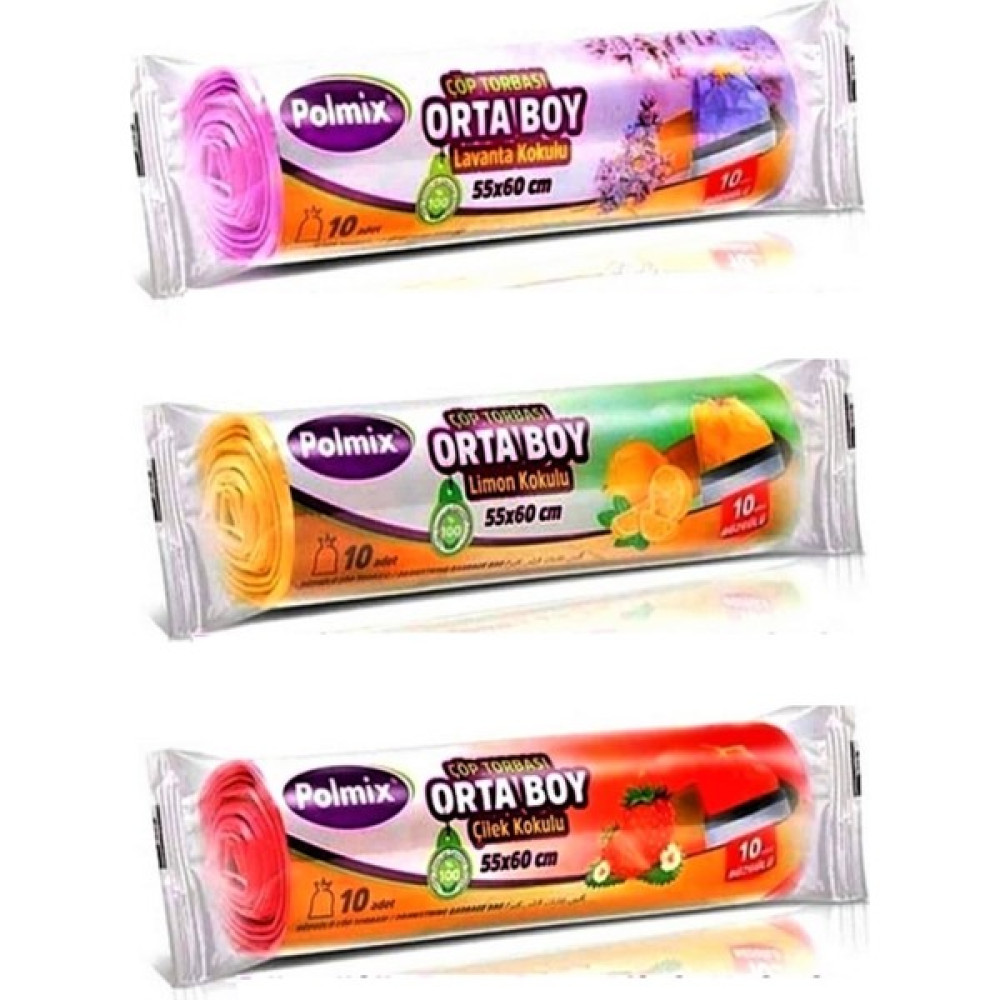 Polmix Kokulu Çöp Torbası Orta Boy 3'lü Oto Boyaları Fiyatı