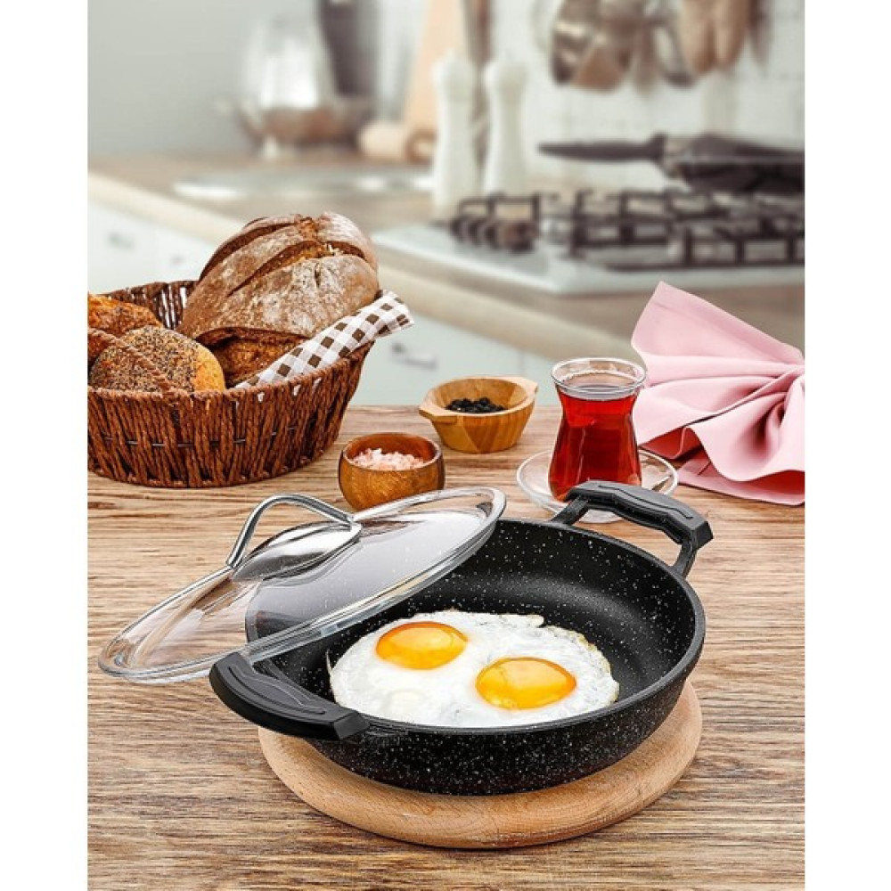 Polo Chef 22 cm Kapaklı Döküm Granit Sahan Tavalar Fiyatı
