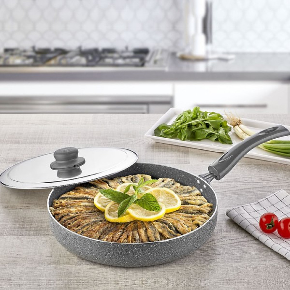 Polo Chef Granit Çupra Balık Tavası 34 cm Tavalar Fiyatı
