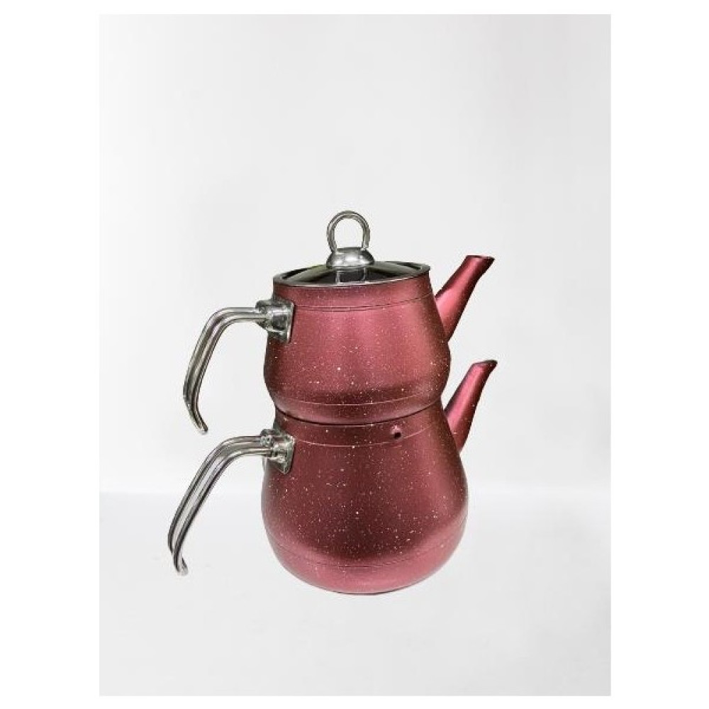 Polo Granit Çaydanlık Takımı Kırmızı Gold Çay / Çaydanlık Setleri Fiyatı